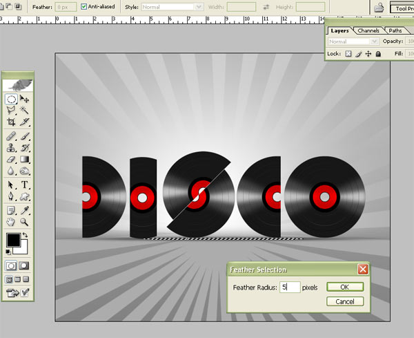 How to Create Record Disc Wallpaper 13